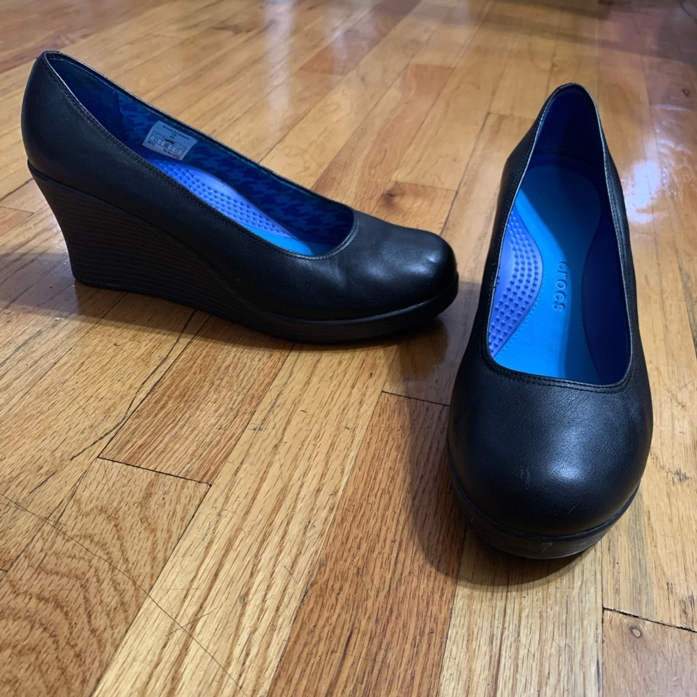 Crocs Womens wedge slip-on W9